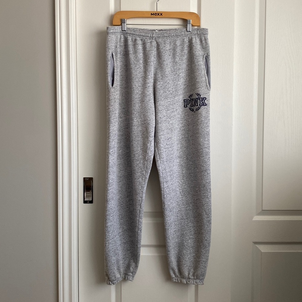 Pink - Grey Joggers with Pockets